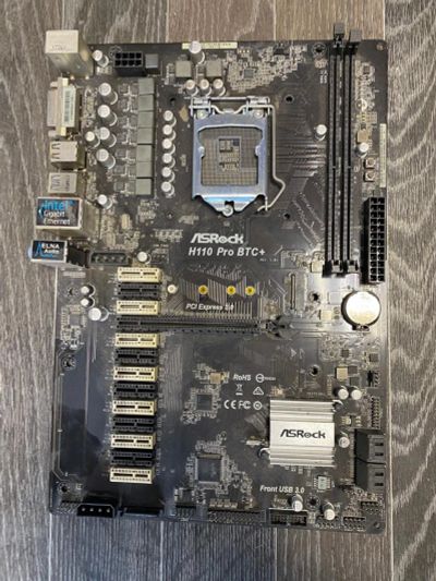Лот: 24571968. Фото: 1. Материнская плата ASRock H110... Материнские платы