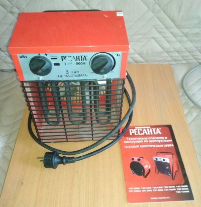 Лот: 16913955. Фото: 1. Тепловентилятор Ресанта ТЭП-3000Н. Обогреватели бытовые