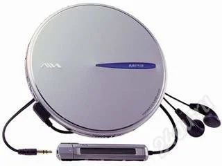 Лот: 130608. Фото: 1. Плеер CD/MP3 AIWA + кейс. Плееры