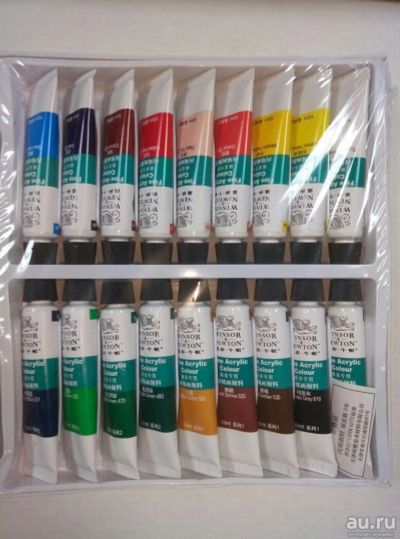 Лот: 13268960. Фото: 1. Акриловые краски "Winsor*Newton... Украшения, дизайн ногтей