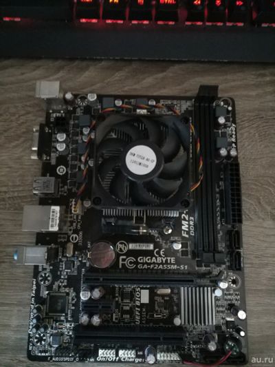 Лот: 14337729. Фото: 1. Материнская плата Gigabyte + Процессор... Комплекты запчастей
