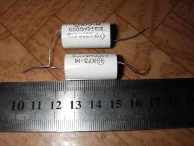 Лот: 11920114. Фото: 1. К73-14 6800пФ 4кв. Конденсаторы