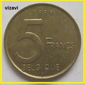 Лот: 16640590. Фото: 1. Бельгия 5 франков 1996 (надпись... Европа