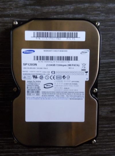 Лот: 6432723. Фото: 1. жесткий диск ( HDD 120 Gb ). Жёсткие диски (HDD)