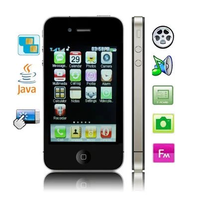 Лот: 3710909. Фото: 1. Телефон F8, копия Iphone 4. НОВЫЙ... Кнопочные мобильные телефоны