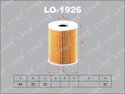 Лот: 13357160. Фото: 1. Lynx LO-1926 Масляный фильтр. Расходные материалы
