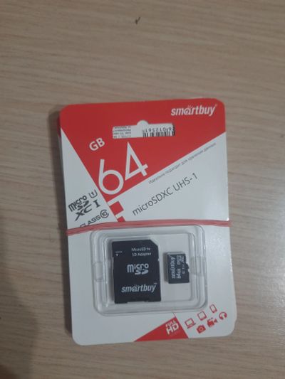 Лот: 19143214. Фото: 1. Карта памяти Micro SD 64 Гб Smart... Карты памяти