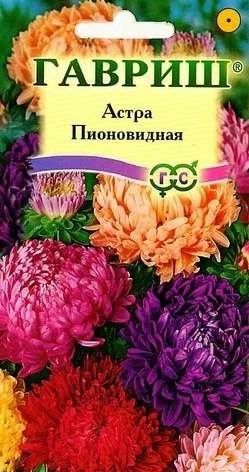 Лот: 11023107. Фото: 1. Астра Пионовидная, смесь 0,3 г. Садовые цветы