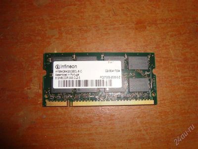 Лот: 1069544. Фото: 1. Infineon SODIMM DDR2 512mb. Оперативная память