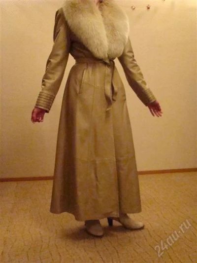 Лот: 883918. Фото: 1. продам кожанное пальто. Верхняя одежда