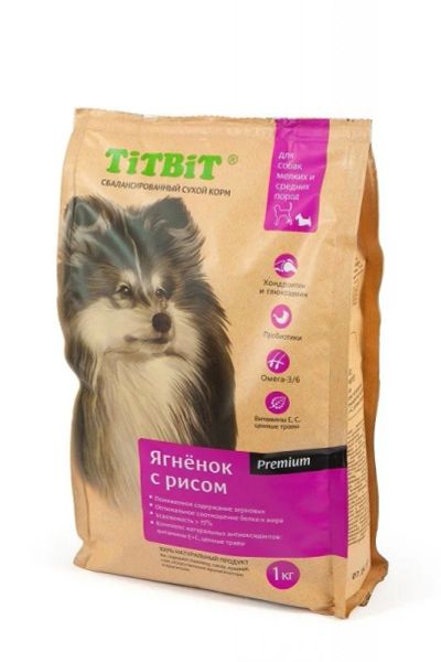 Лот: 11079874. Фото: 1. Сухой корм TiTiBiT для собак мелких... Корма