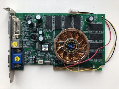 Лот: 25107299. Фото: 1. AGP 256Mb Sparkle GeForce FX5700LE... Видеокарты