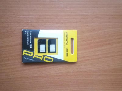 Лот: 6820365. Фото: 1. адаптер нано Sim. Дата-кабели, переходники