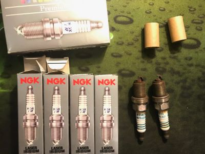 Лот: 12600994. Фото: 1. Б/у свечи авто DENSO Iridium Power... Двигатель и элементы двигателя