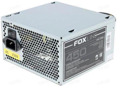 Лот: 18597057. Фото: 1. Блок питания 450W Foxline FZ-450R... Корпуса, блоки питания
