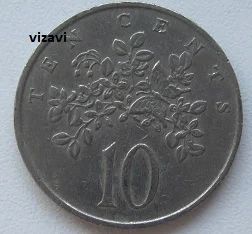 Лот: 18395465. Фото: 1. Ямайка 10 центов 1969 (14). Америка