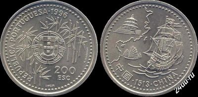 Лот: 2205445. Фото: 1. 200 эскудо португалия 1995г 1998г... Остальные страны