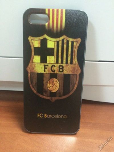 Лот: 5833239. Фото: 1. Чехол на iPhone 5S FC BarcelonaS. Чехлы, бамперы