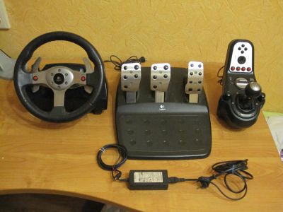 Лот: 7948301. Фото: 1. Logitech g25 Полный комплект. Рули, джойстики