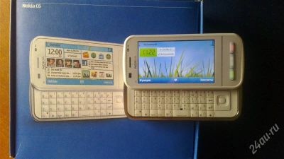 Лот: 1910834. Фото: 1. Nokia c6-00 white полный комплект... Смартфоны