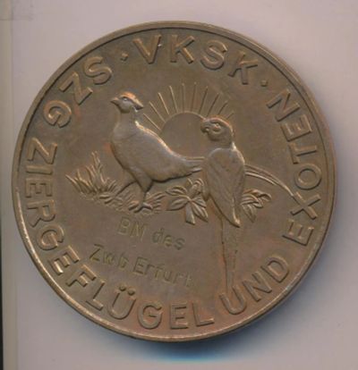 Лот: 16728731. Фото: 1. Германия ГДР 1969 Медаль Эрфурт... Памятные медали