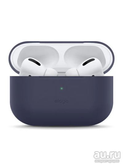 Лот: 16045299. Фото: 1. Чехол для AirPods Pro Slim (темно-синий... Чехлы, бамперы