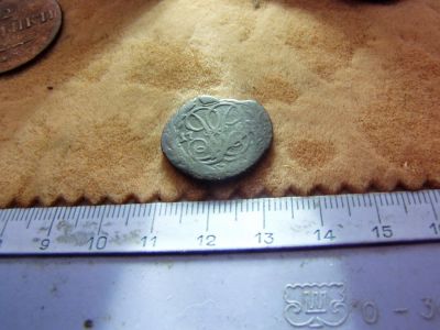 Лот: 7987864. Фото: 1. Очень и очень хорошая денга 1760... Россия до 1917 года