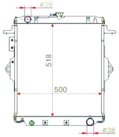 Лот: 3698512. Фото: 1. Радиатор toyota land cruiser 70... Двигатель и элементы двигателя