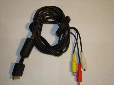 Лот: 1546876. Фото: 1. Шнур аналоговый видео с PS2/PS3... Аксессуары для игровых приставок, консолей, геймпады