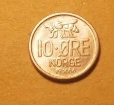 Лот: 17878490. Фото: 1. Норвегия 10 эре 1966. Европа