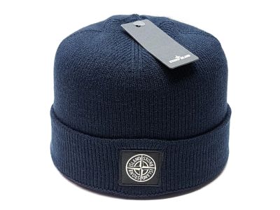 Лот: 15428032. Фото: 1. Шапка Stone Island flap (т.синий... Головные уборы