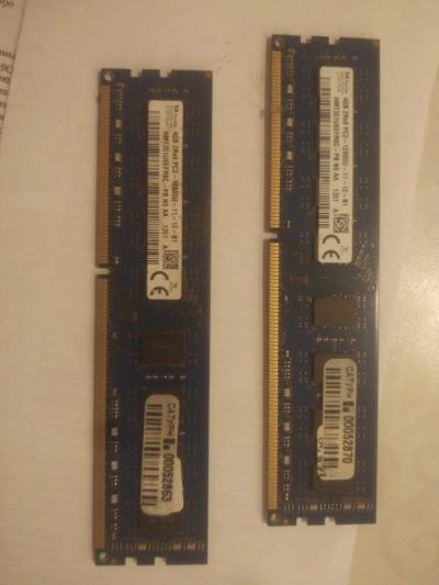 Лот: 10818855. Фото: 1. 8gb DDR3 1600/12800 Hynix двумя... Оперативная память