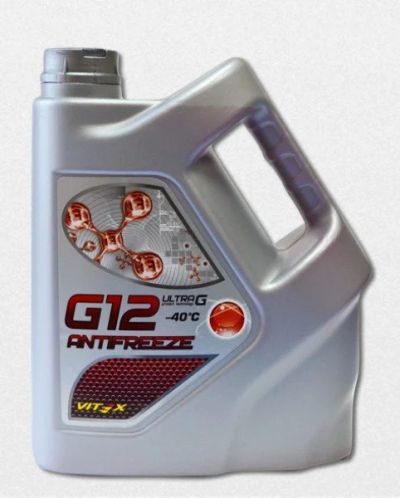 Лот: 8923591. Фото: 1. Антифриз Vitex Ultra G12 -50 красный... Масла, жидкости