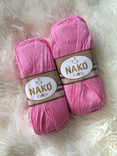 Лот: 11580701. Фото: 1. Пряжа NAKO (Турция) Calico, 50... Ткани, нитки, пряжа