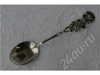 Лот: 280045. Фото: 1. кофейная ложечка серебро 800 пр... Серьги, каффы