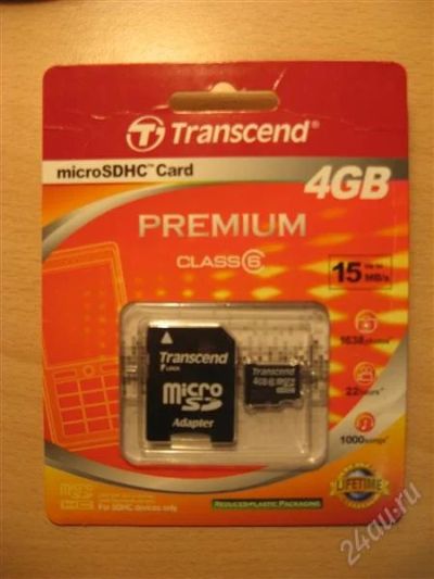 Лот: 938876. Фото: 1. Карта памяти Transcend microSDHC... Разное
