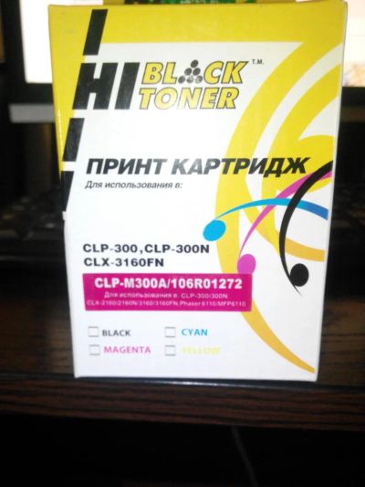Лот: 5471749. Фото: 1. Картридж Samsung CLP-M300A (пурпурный... Картриджи, расходные материалы