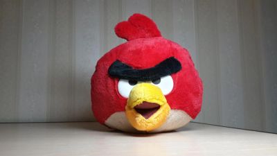 Лот: 3229318. Фото: 1. Мягкая игрушка ANGRY BIRDS (ЗЛАЯ... Мягкие