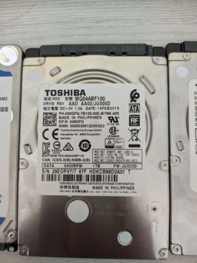 Лот: 25438748. Фото: 1. HDD Toshiba 1 TB. Жёсткие диски (HDD)