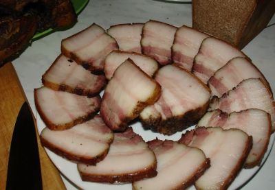 Лот: 17742443. Фото: 1. Сало домашнего копчения. Мясо, птица, яйцо