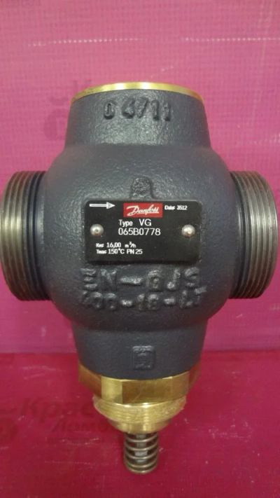 Лот: 8788966. Фото: 1. 2-ходовой клапан Danfoss VG 065B0778... Запорная и предохранительная арматура