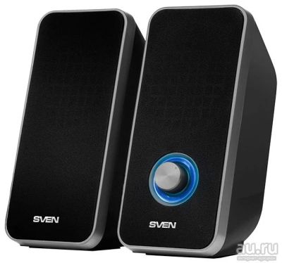 Лот: 8852990. Фото: 1. Колонки SVEN 325 6W 2.0 USB Black... Акустические системы