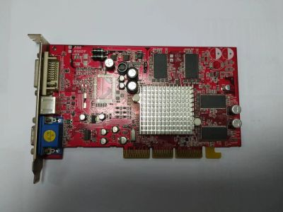 Лот: 16363575. Фото: 1. AGP видеокарта Radeon 9200 128mb... Видеокарты