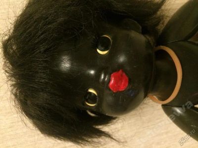 Лот: 5821819. Фото: 1. Кукла 35 см Ленигрушка негрик... Куклы