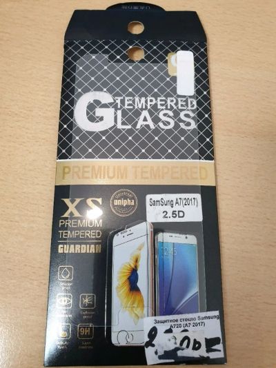 Лот: 13881806. Фото: 1. Защитное стекло Samsung A7 2017... Дисплеи, дисплейные модули, тачскрины