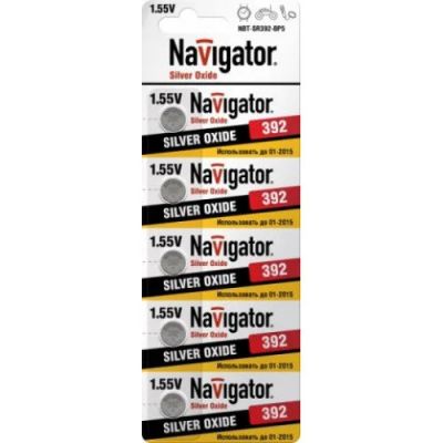 Лот: 15011727. Фото: 1. Батарейка Navigator 94775 SR392... Батарейки, аккумуляторы, элементы питания