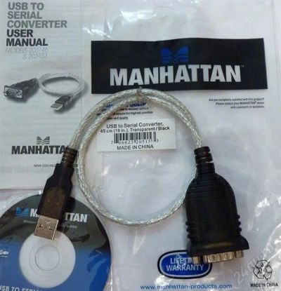 Лот: 734763. Фото: 1. Переходник Com - USB ( Manhattan... Шлейфы, кабели, переходники