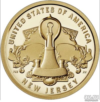 Лот: 16183651. Фото: 1. США 1 доллар 2019 года. Лампочка... Америка
