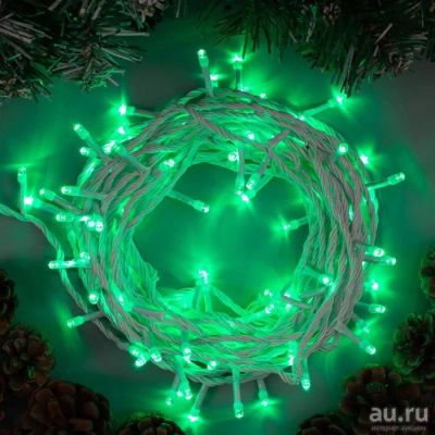 Лот: 16982948. Фото: 1. Гирлянда "Нить", 10 м, 100LED... Гирлянды, шарики, новогодние аксессуары