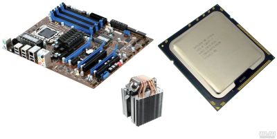 Лот: 13763131. Фото: 1. Комплект LGA1366 - i7 960 (4*3... Комплекты запчастей